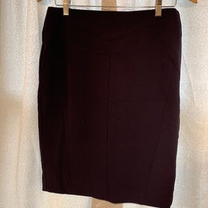 Navy pencil skirt